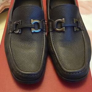 Salvatore Ferragamo 'Grandioso' Gancini Bit Loafers Mens Shoe Sz 7 EE in Brown